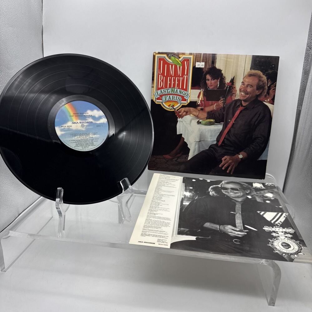 Jimmy Buffett Last Mango In Paris Vinyl 12” w/lyric sleeve MCA 5600 1985 VG+